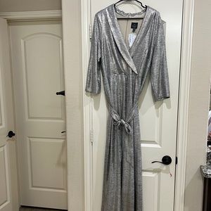 Adrianna papell jumpsuit gold